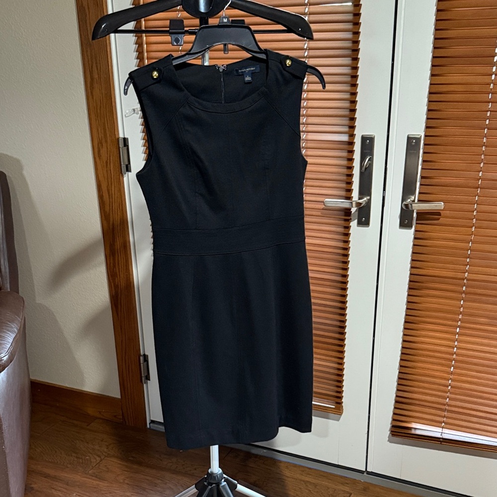 Banana Republic Black Midi Dress